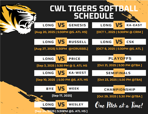  Softball Schedule 2025
